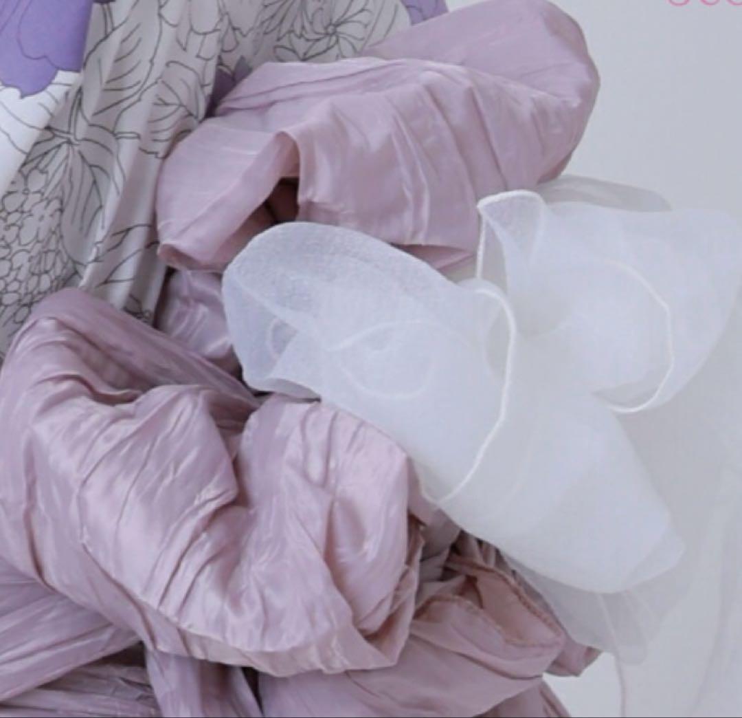 あーぽん¨̮⃝ 浴衣 DITA 3点 セット 黒 白兵児帯 　 京の水墨画