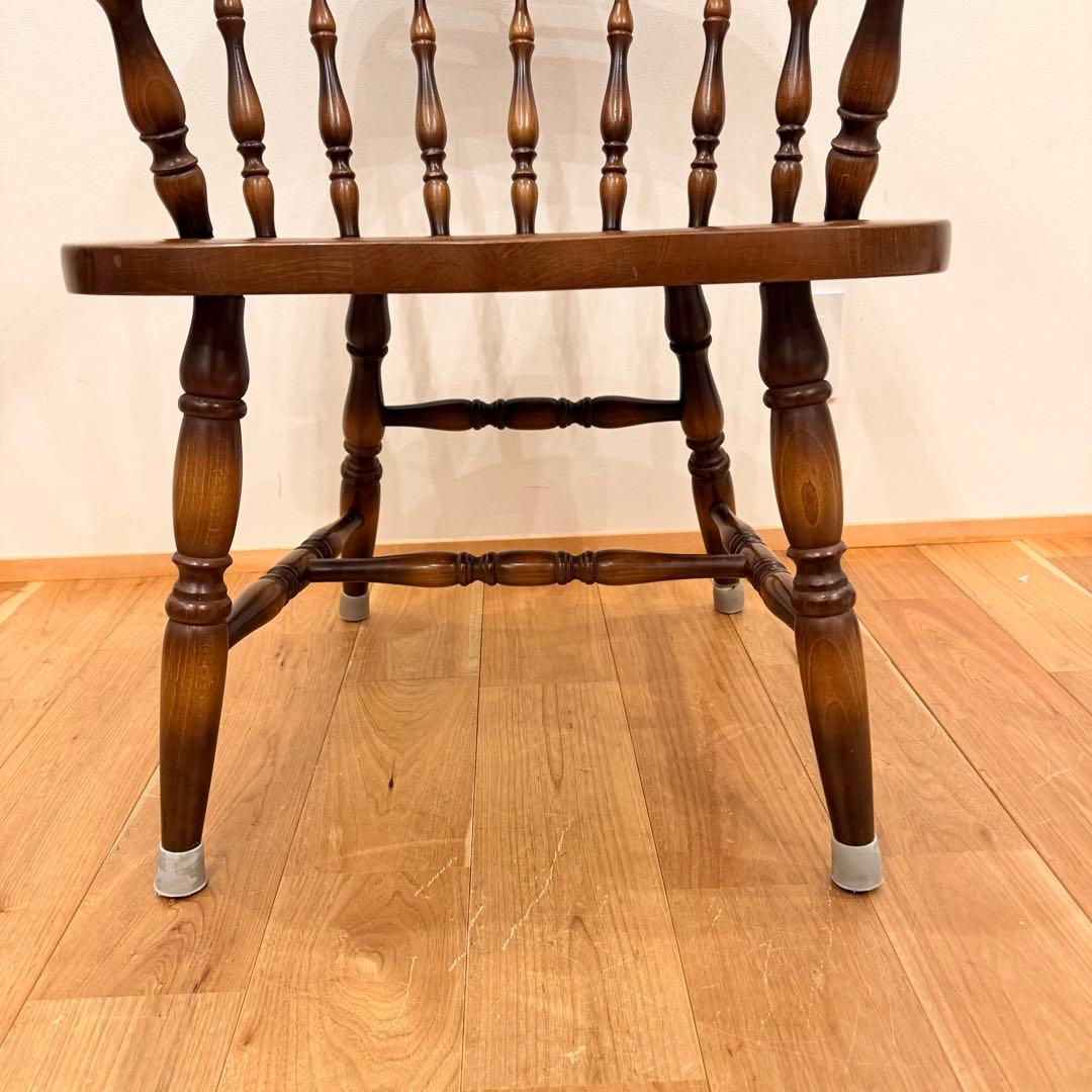 飛騨産業　キツツキ　木製　穂高 アームチェア　ウィンザーチェア イス 椅子