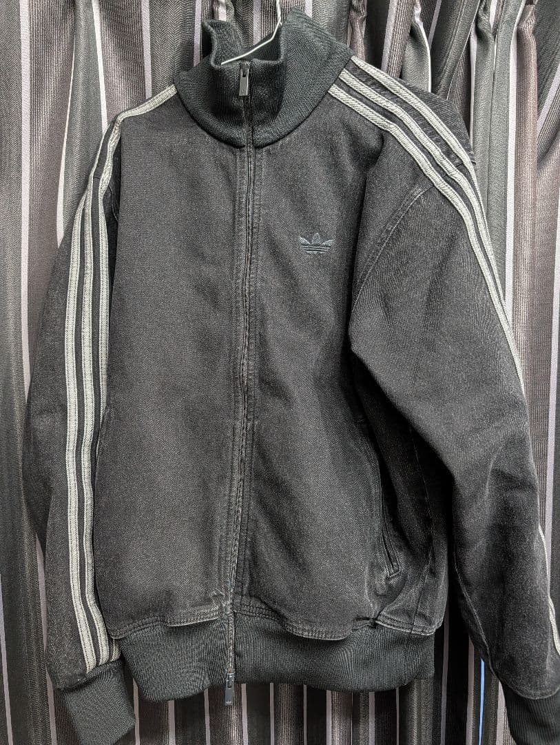 adidas アディカラー デニム ファイヤーバード トラックトップ デニム