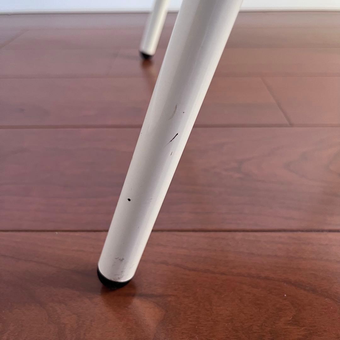 北欧 木目が美しい ホワイトフレーム チェア