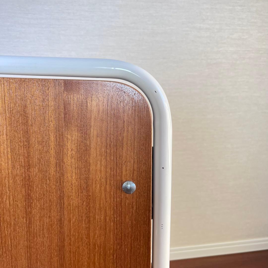 北欧 木目が美しい ホワイトフレーム チェア