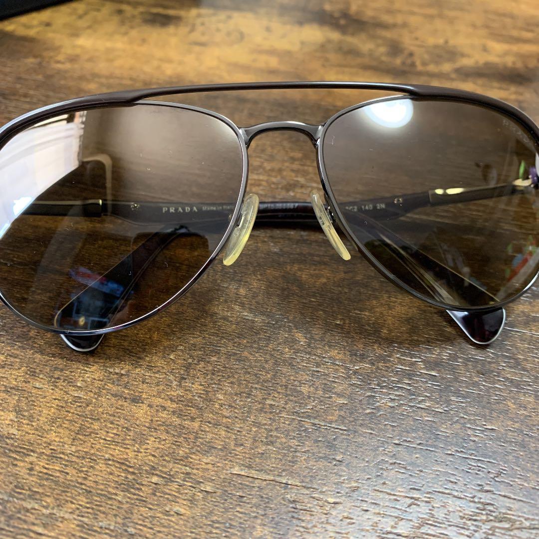お盆のみ値下げ　サングラス ブラックPRADA正規品　ティアドロップ