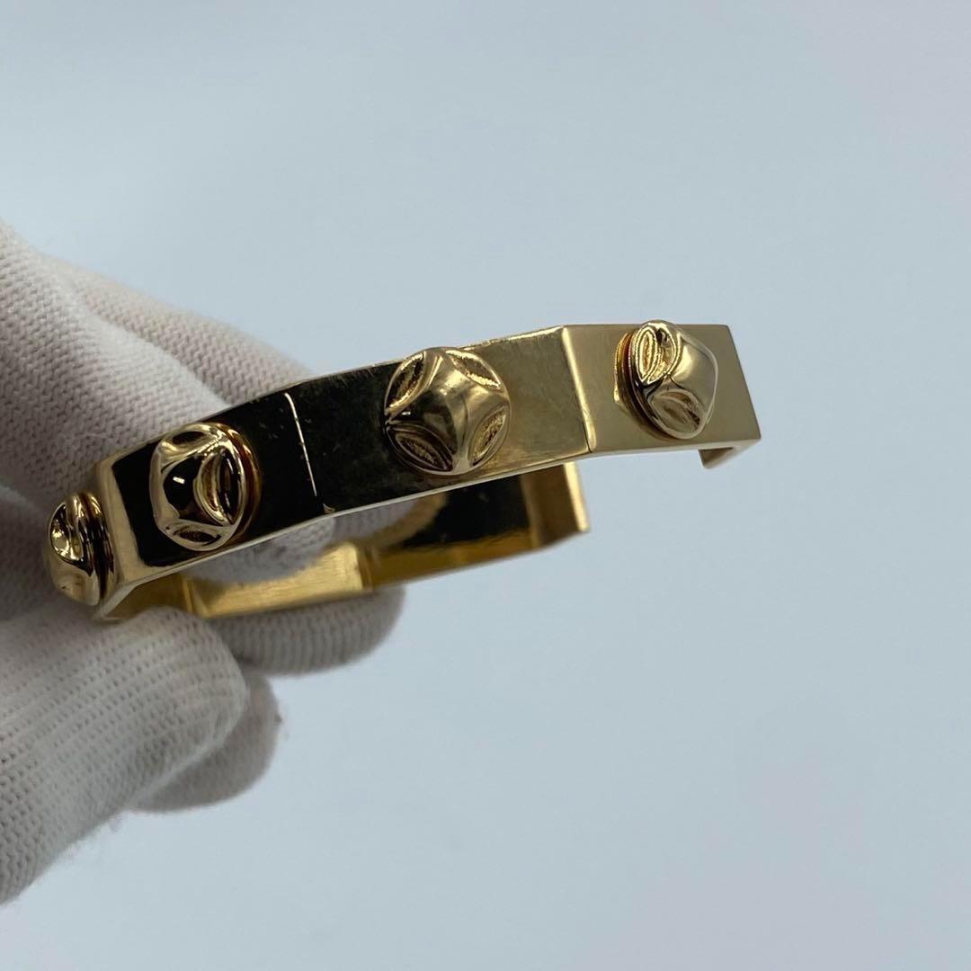 ！極美品！　セリーヌ　バングル　ゴールド　Oo1