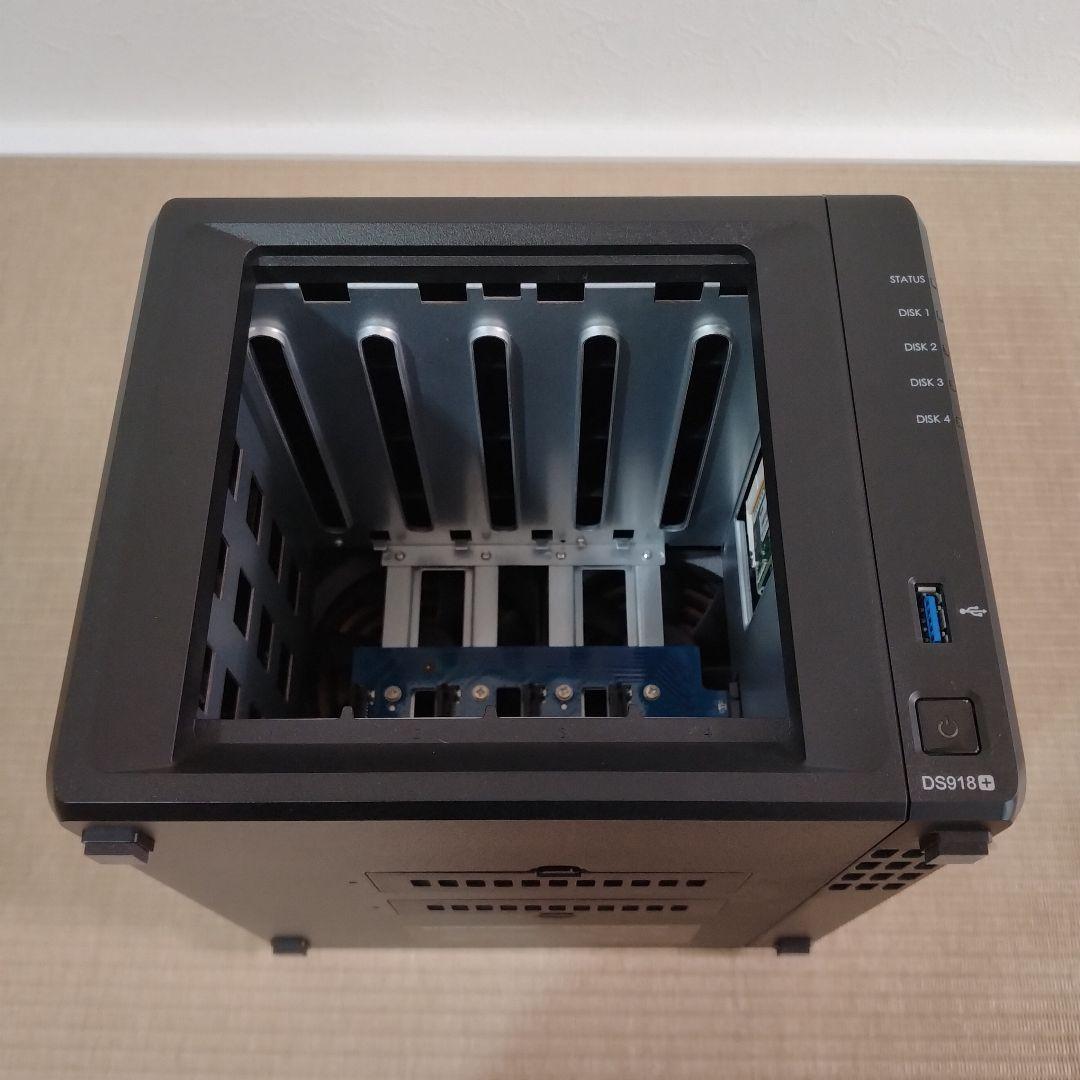 【箱有り美品】Synology DS918+ NAS 4ベイ【初期化済】