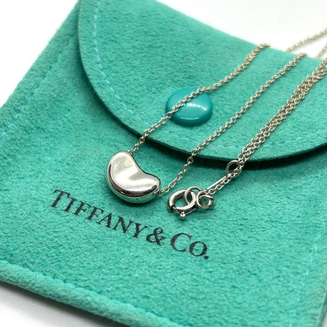 美品 ティファニー ネックレス ビーン エルサペレッティ シルバー 925