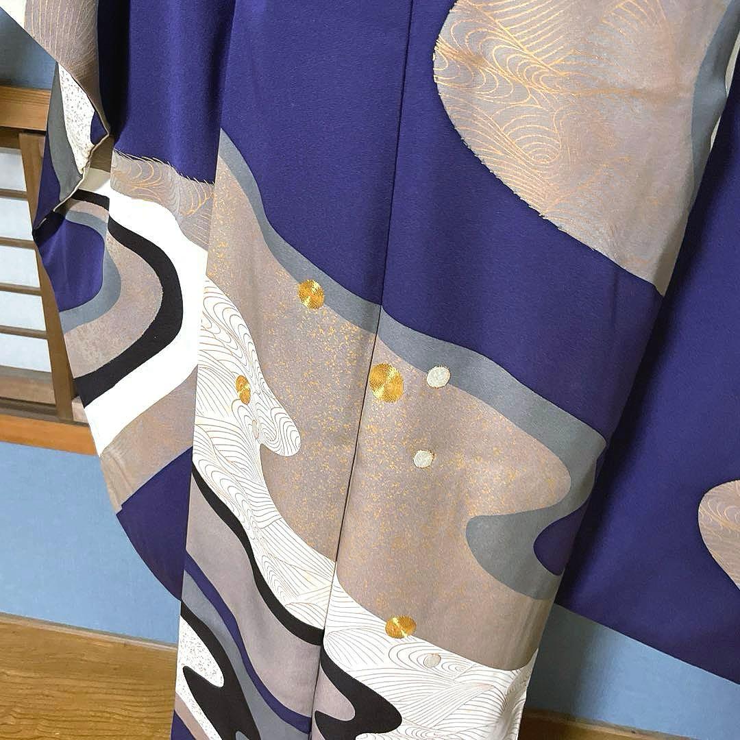 振袖フルセット　手描き友禅　成人式振袖　振袖　裄丈68