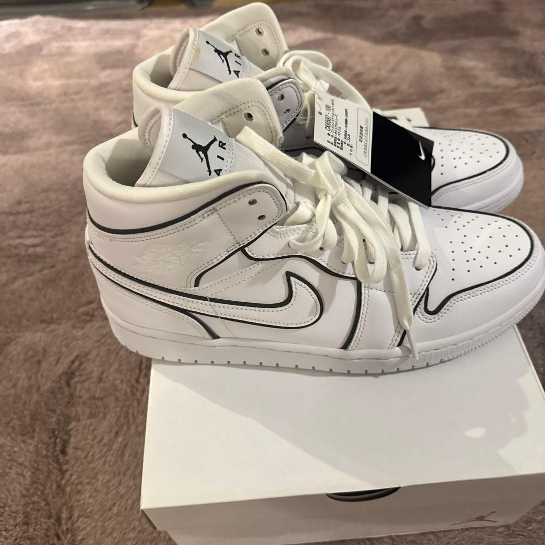 バスケ用バッグ NIKE AIR JORDAN 1 MID \"WHITE/BLACK\"