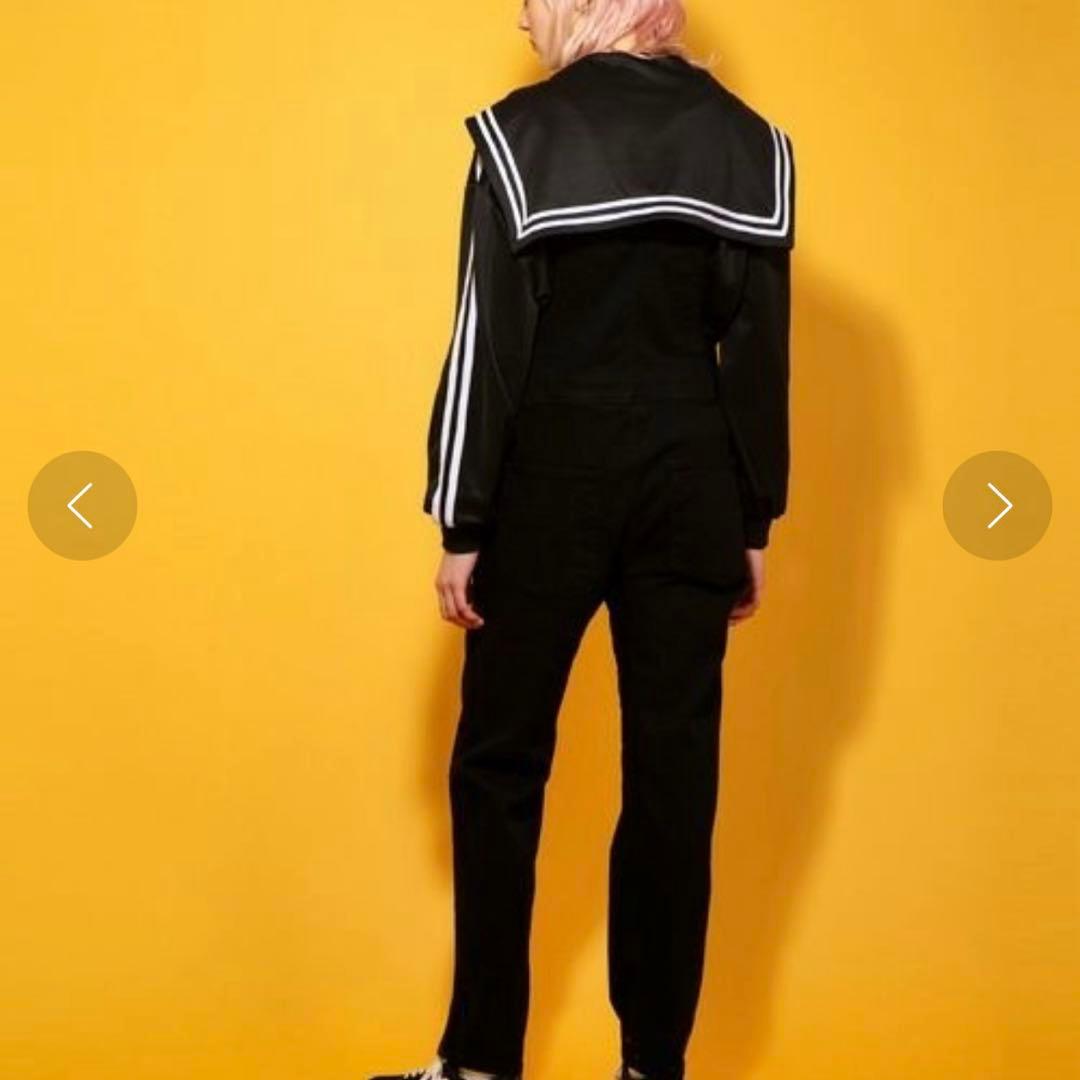 【美品】キャンディストリッパー　セーラー　ジャージ　ブルゾン　ブラック　黒