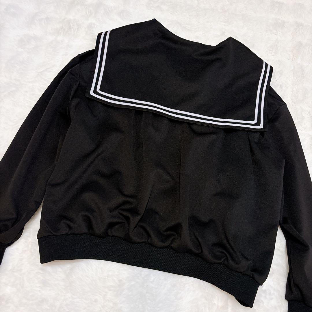 【美品】キャンディストリッパー　セーラー　ジャージ　ブルゾン　ブラック　黒