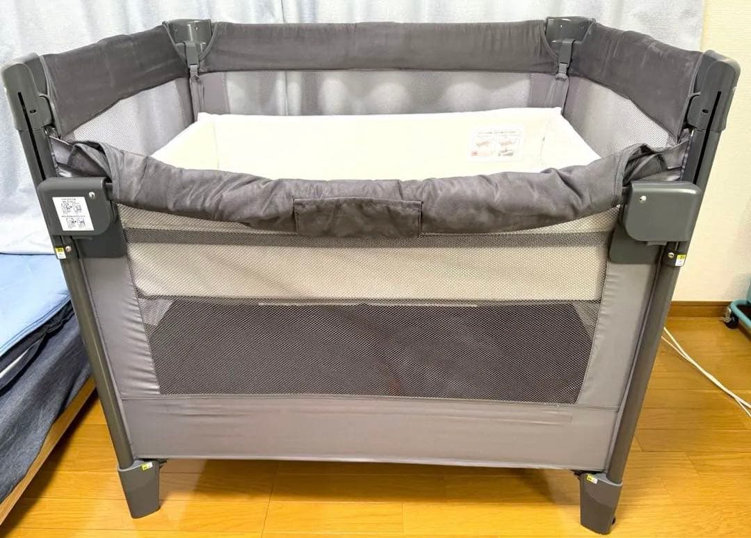 Aprica アップリカ ココネル エアープラスAB グレー ベビーベッド　美品