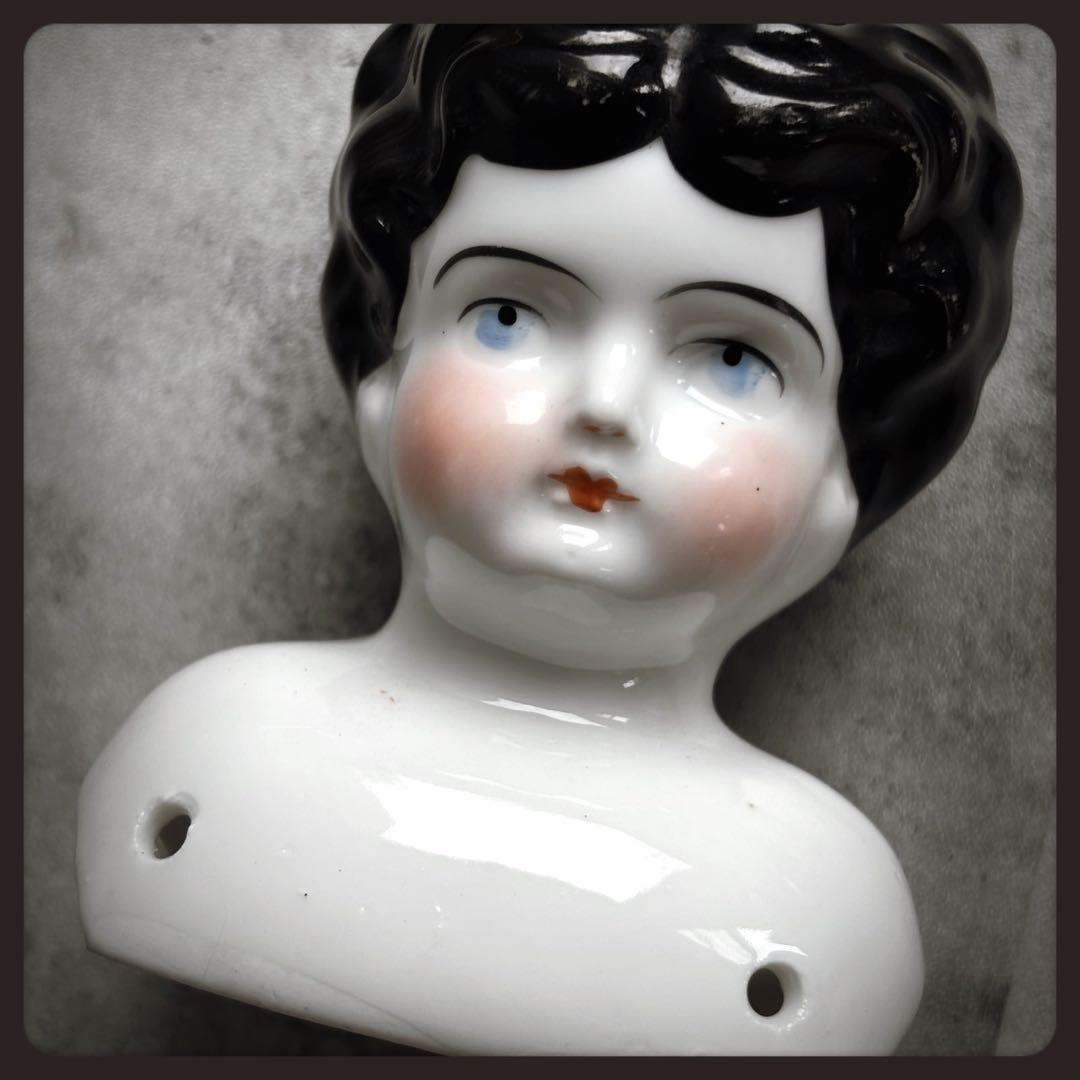 アンティーク チャイナヘッドドール　 ドールパーツセット ドイツ製