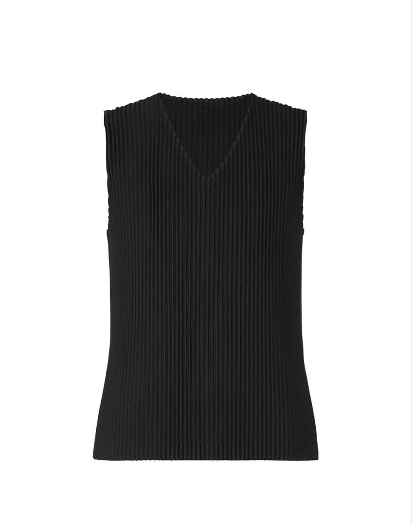 HOMME PLISSÉ オムプリッセ ブラック プリーツ ベスト