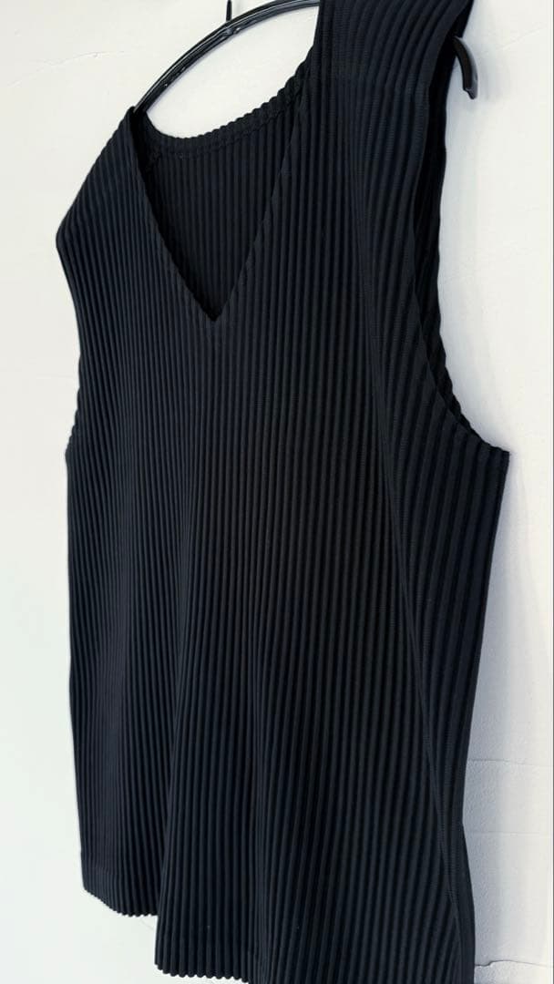 HOMME PLISSÉ オムプリッセ ブラック プリーツ ベスト