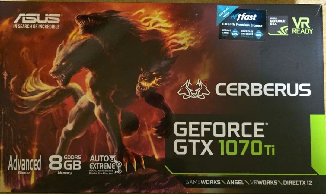 葵*前様 ASUS GTX 1070ti CERBERUS グラフィックボード