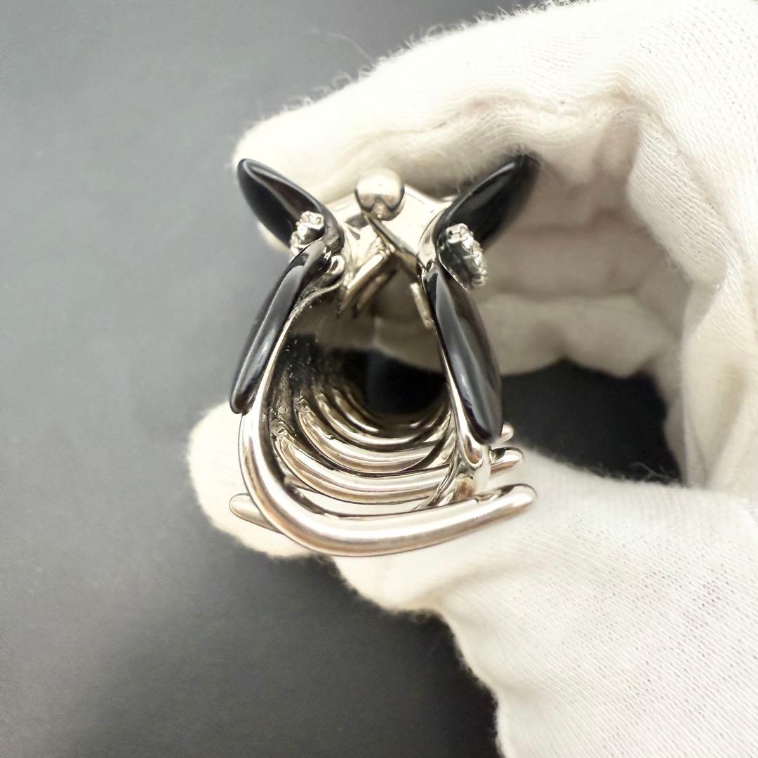 美品✨acca アッカ ヘアクリップ ニューコラーナ ビジュー ブラック 黒