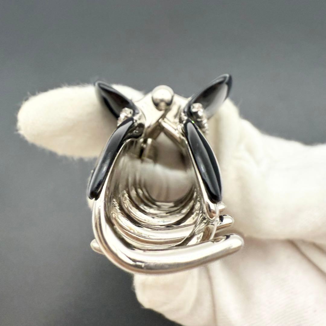 美品✨acca アッカ ヘアクリップ ニューコラーナ ビジュー ブラック 黒