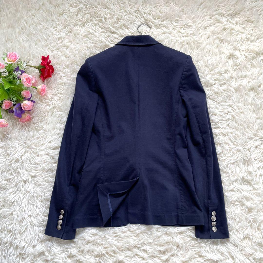 RALPH LAURENラルフローレン紺ブレ刺繍ワッペンブレエンブレム銀ボタン