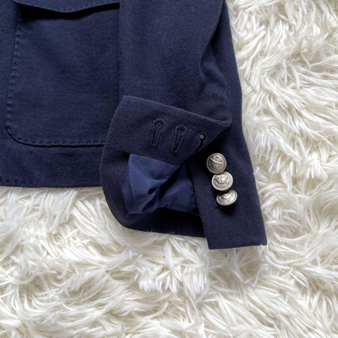 RALPH LAURENラルフローレン紺ブレ刺繍ワッペンブレエンブレム銀ボタン