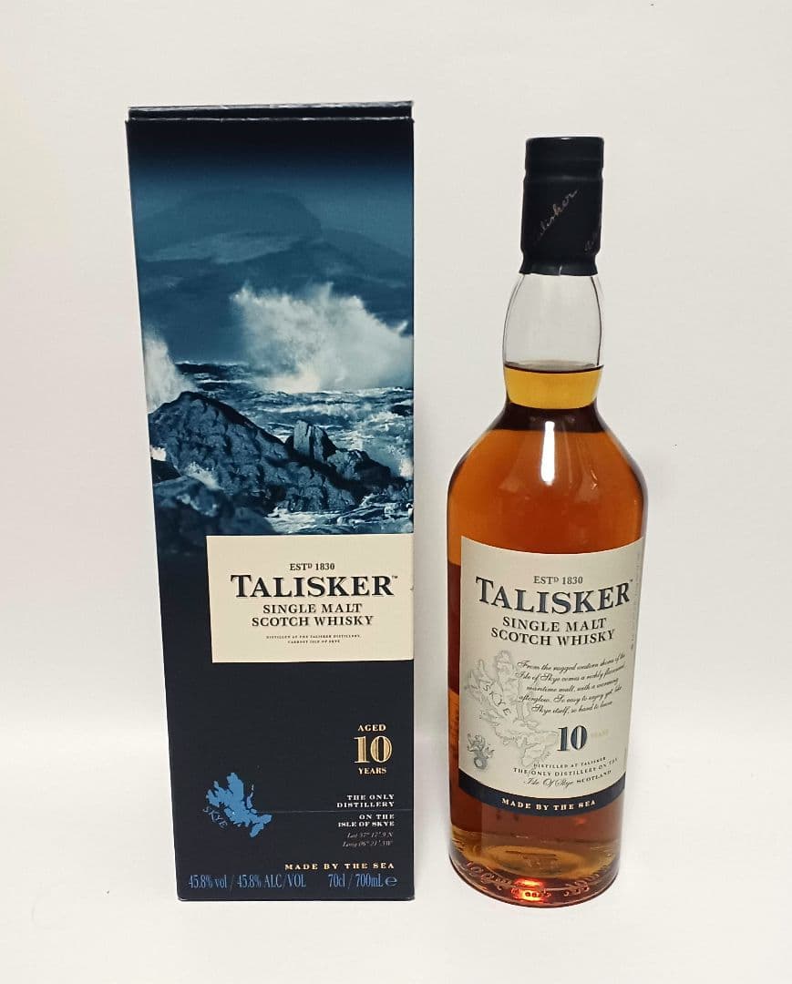 タリスカー　10年　旧ボトル　700ml　箱付　　スコッチウイスキー