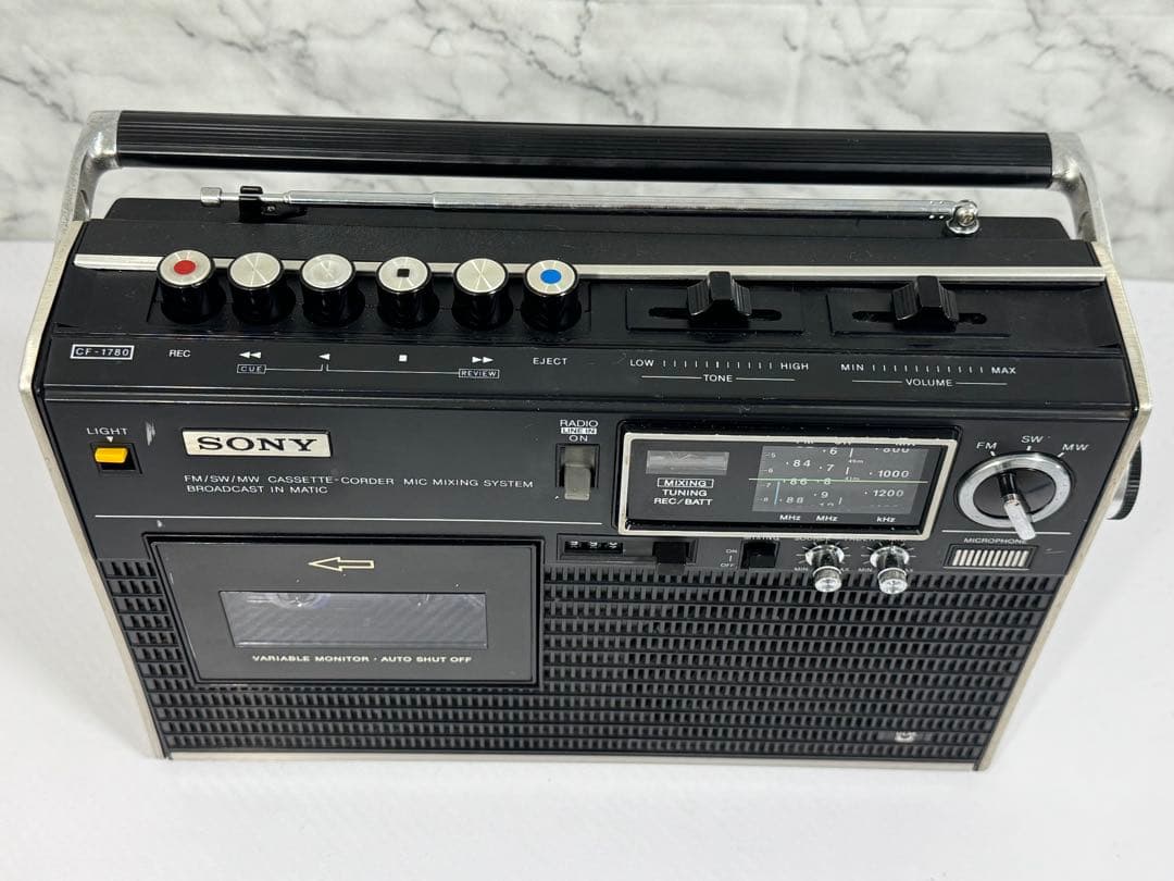 動作確認済みSONY カセットレコーダーラジカセCF-1780