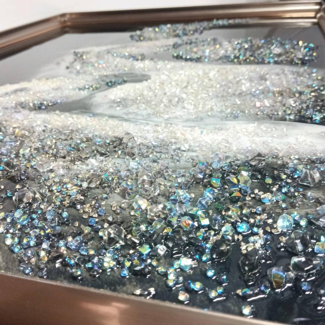 クリスタルアート アクリルアート インテリア ピクチャーアート 未来を信じて 馬