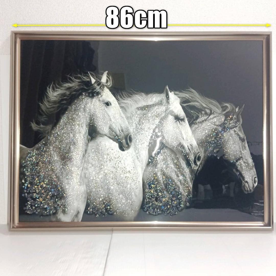 クリスタルアート アクリルアート インテリア ピクチャーアート 未来を信じて 馬