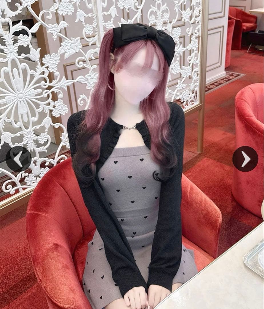 honey mew Luv シャギーアンサンブルワンピース