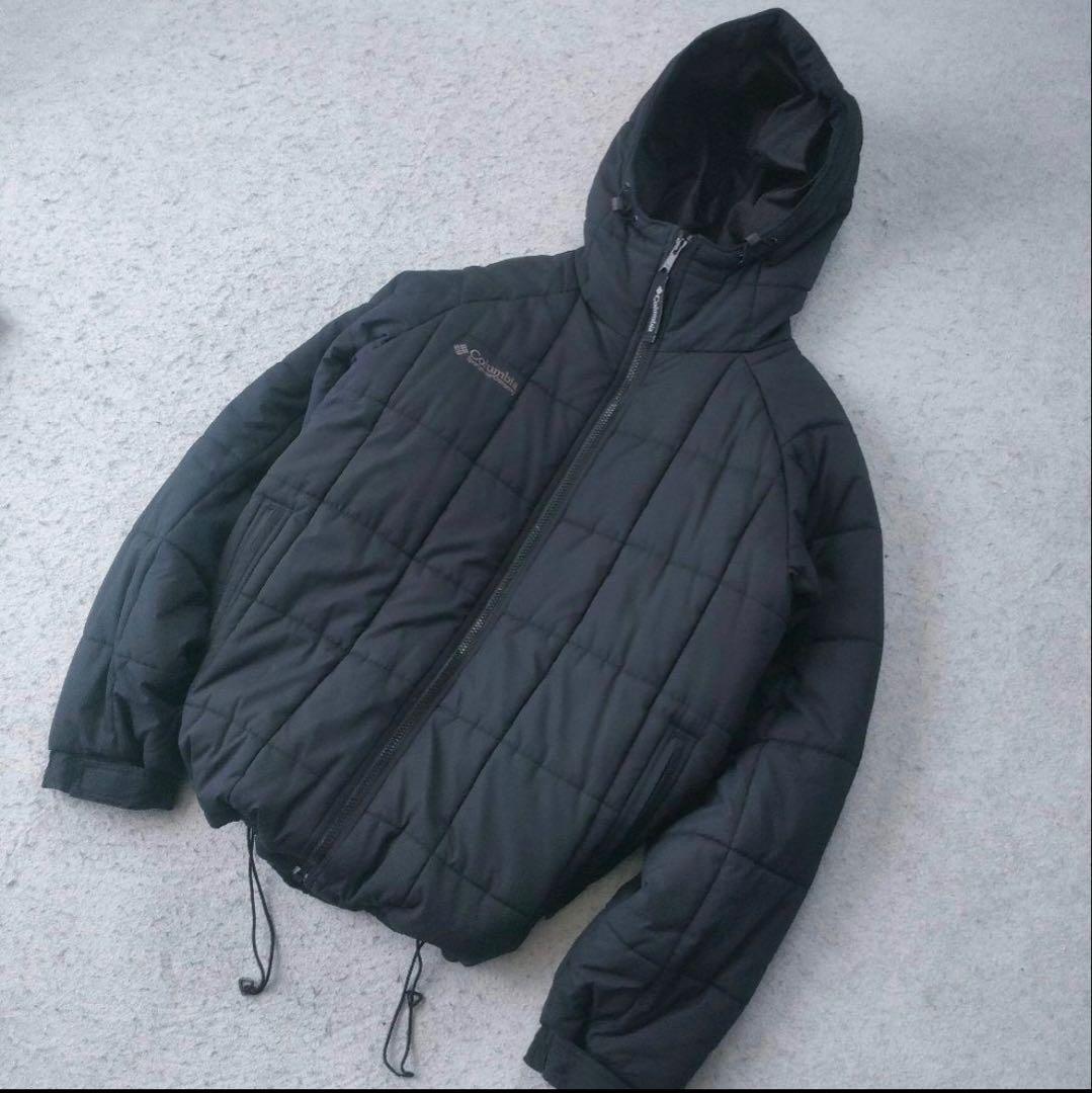 Columbia パファージャケット ブラック パフ フーディ