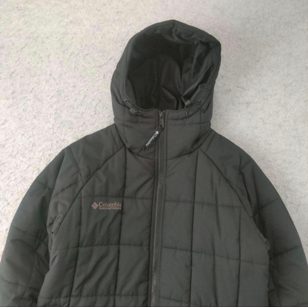 Columbia パファージャケット ブラック パフ フーディ