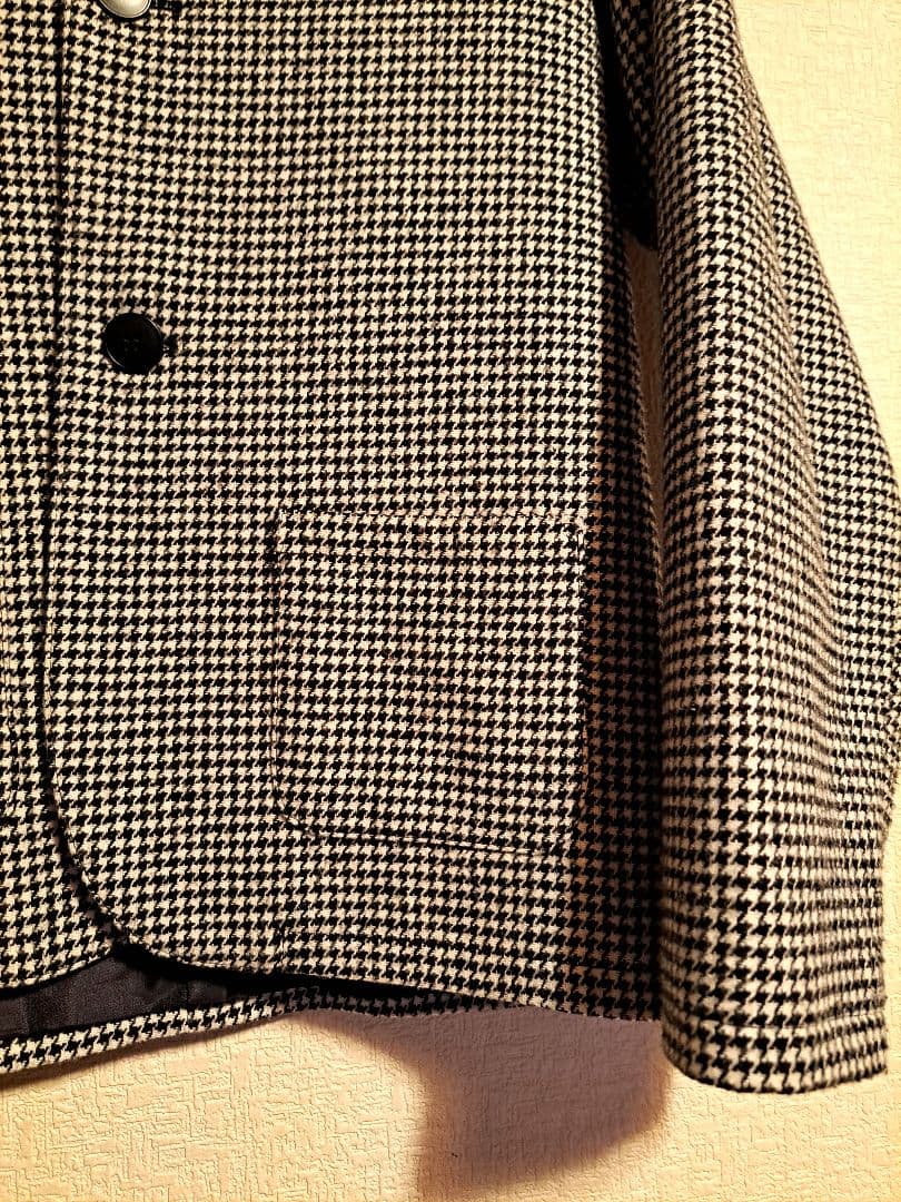 【agnes b. ENFANT】キッズ 千鳥格子テーラードジャケット155cm