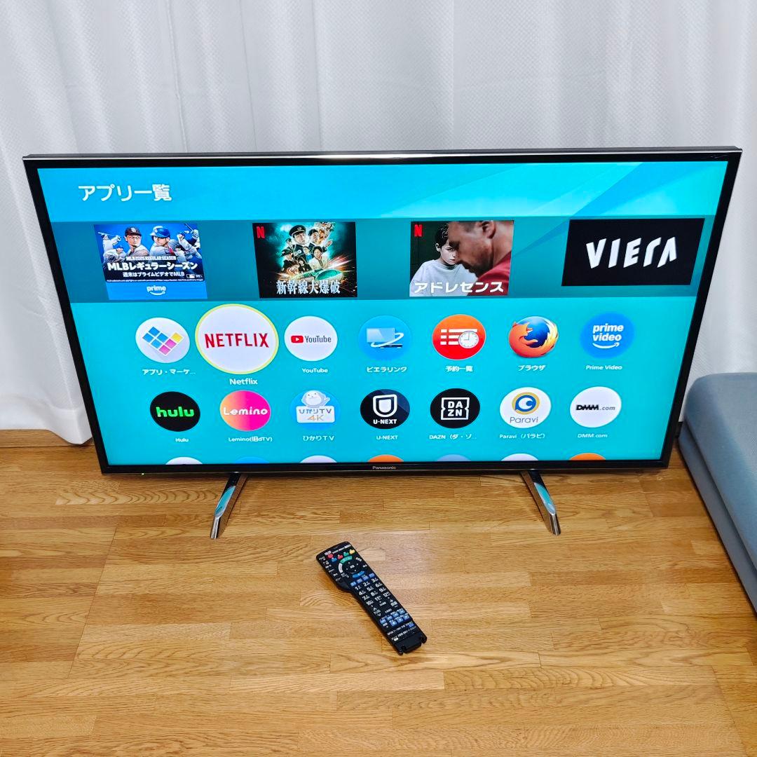 4k対応 パナソニック　43型 スマートテレビ ネット動画／地上波BSCS