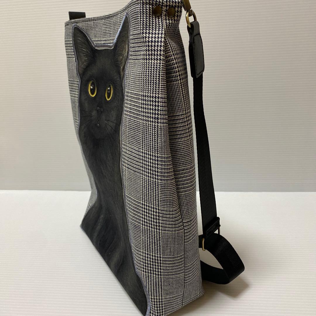 ゆ*ら様 ワンショルダートートバッグ コヤンイサムチョン　黒猫B