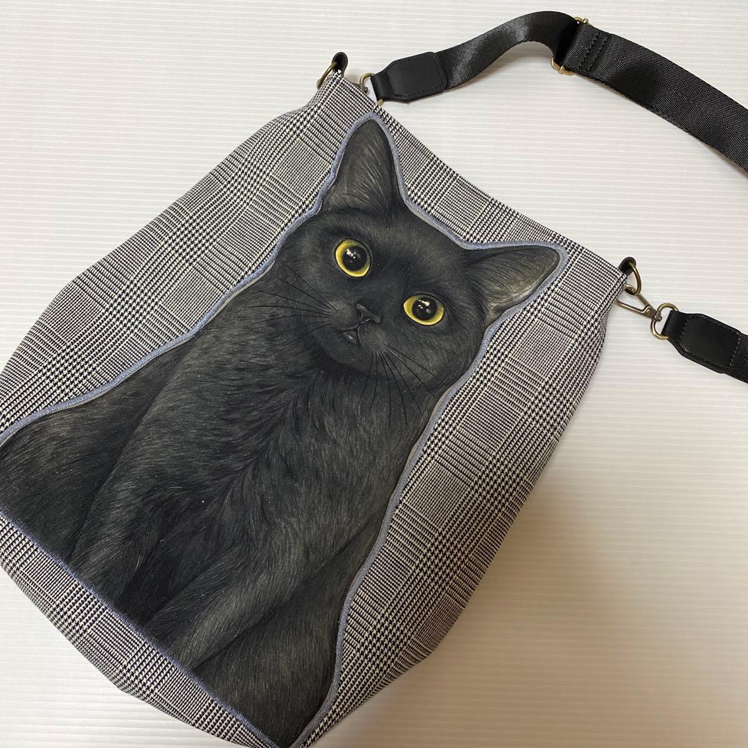 ゆ*ら様 ワンショルダートートバッグ コヤンイサムチョン　黒猫B