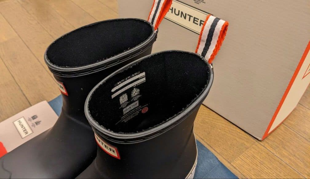 HUNTER【レアデザイン】ハンター レインシューズ 長靴 厚底 ブーツ 希少