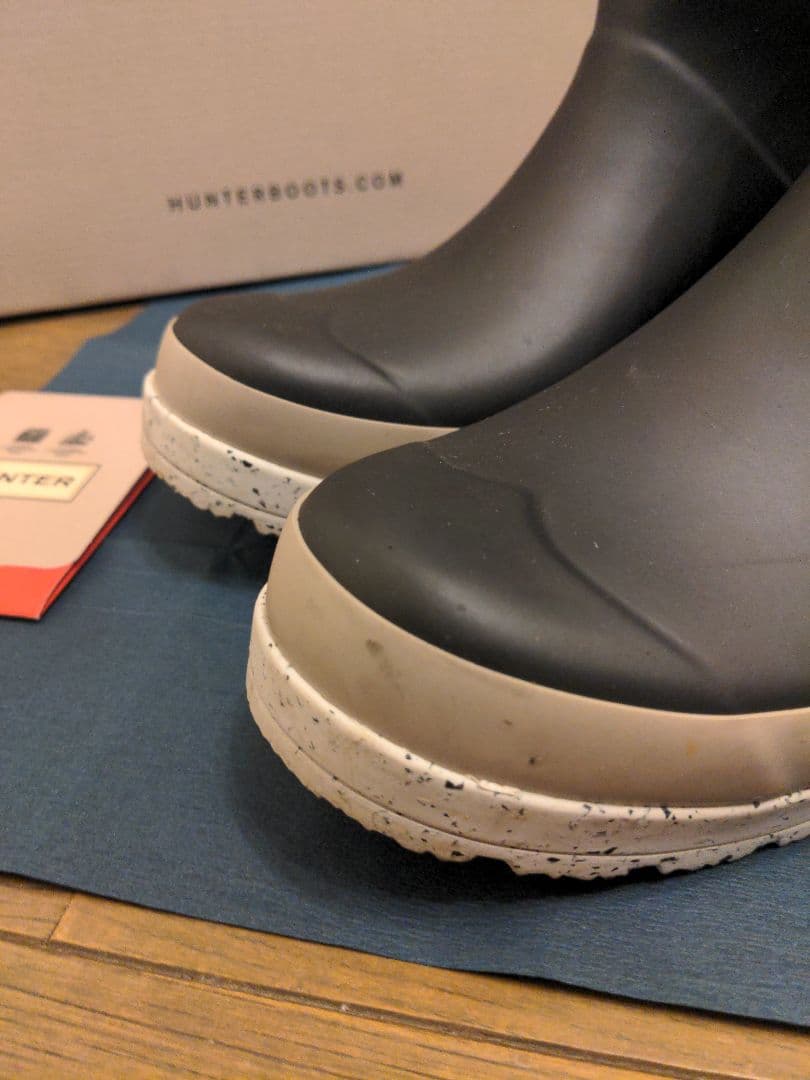 HUNTER【レアデザイン】ハンター レインシューズ 長靴 厚底 ブーツ 希少