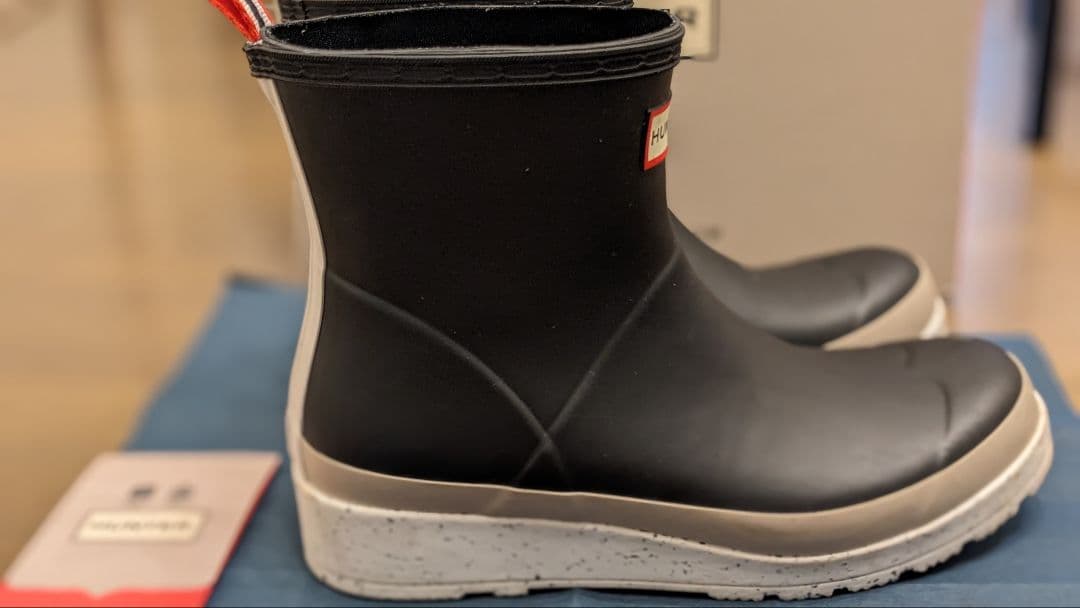 HUNTER【レアデザイン】ハンター レインシューズ 長靴 厚底 ブーツ 希少