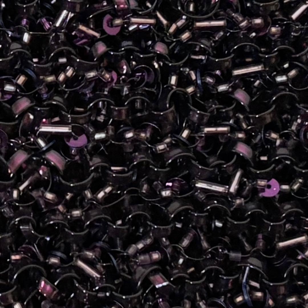 未使用級✨アンテプリマ ワイヤー グリッターバッグ ダークパープル 付属品完備