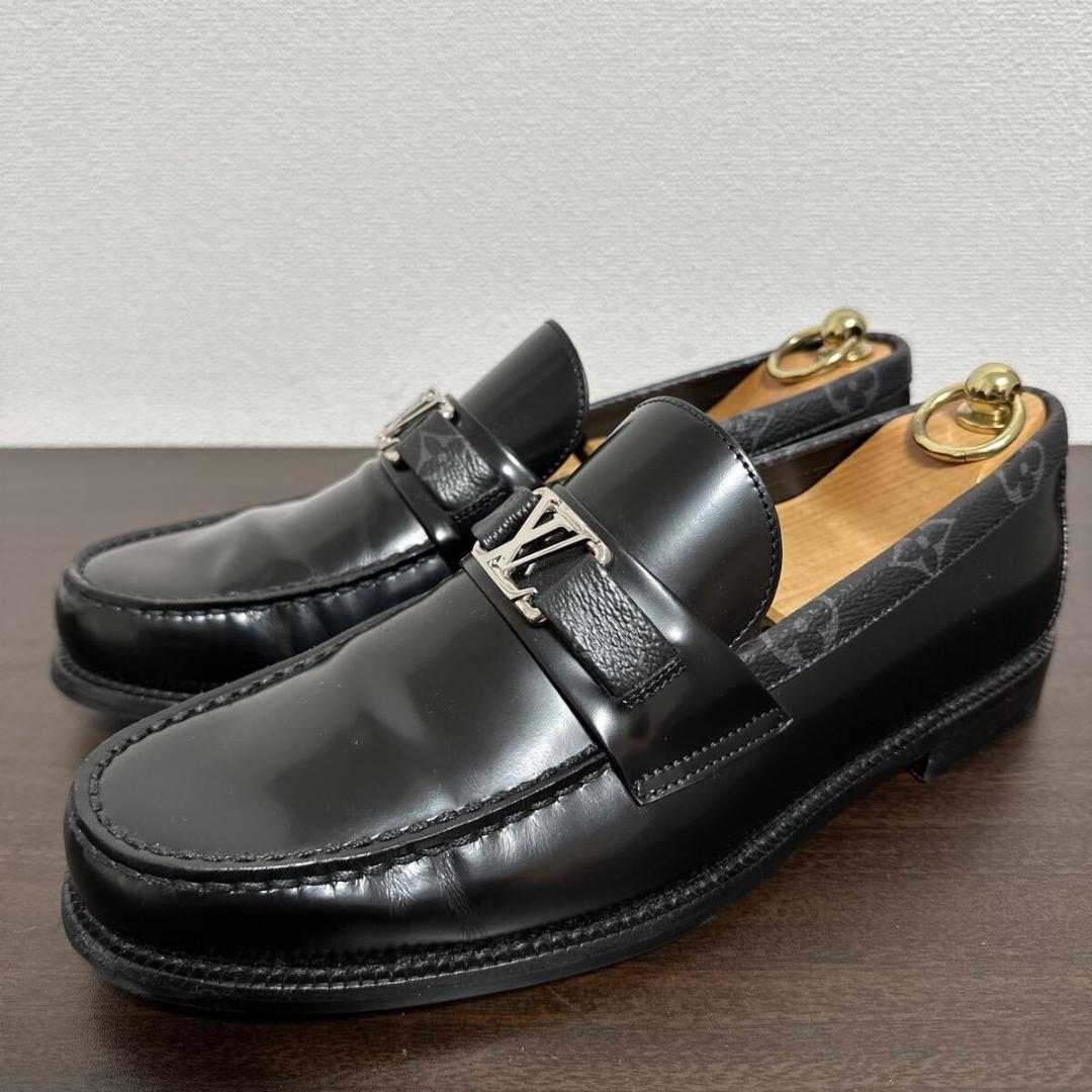 ルイヴィトン 現行品 モノグラムエクリプス メジャー ローファー シューズ 6