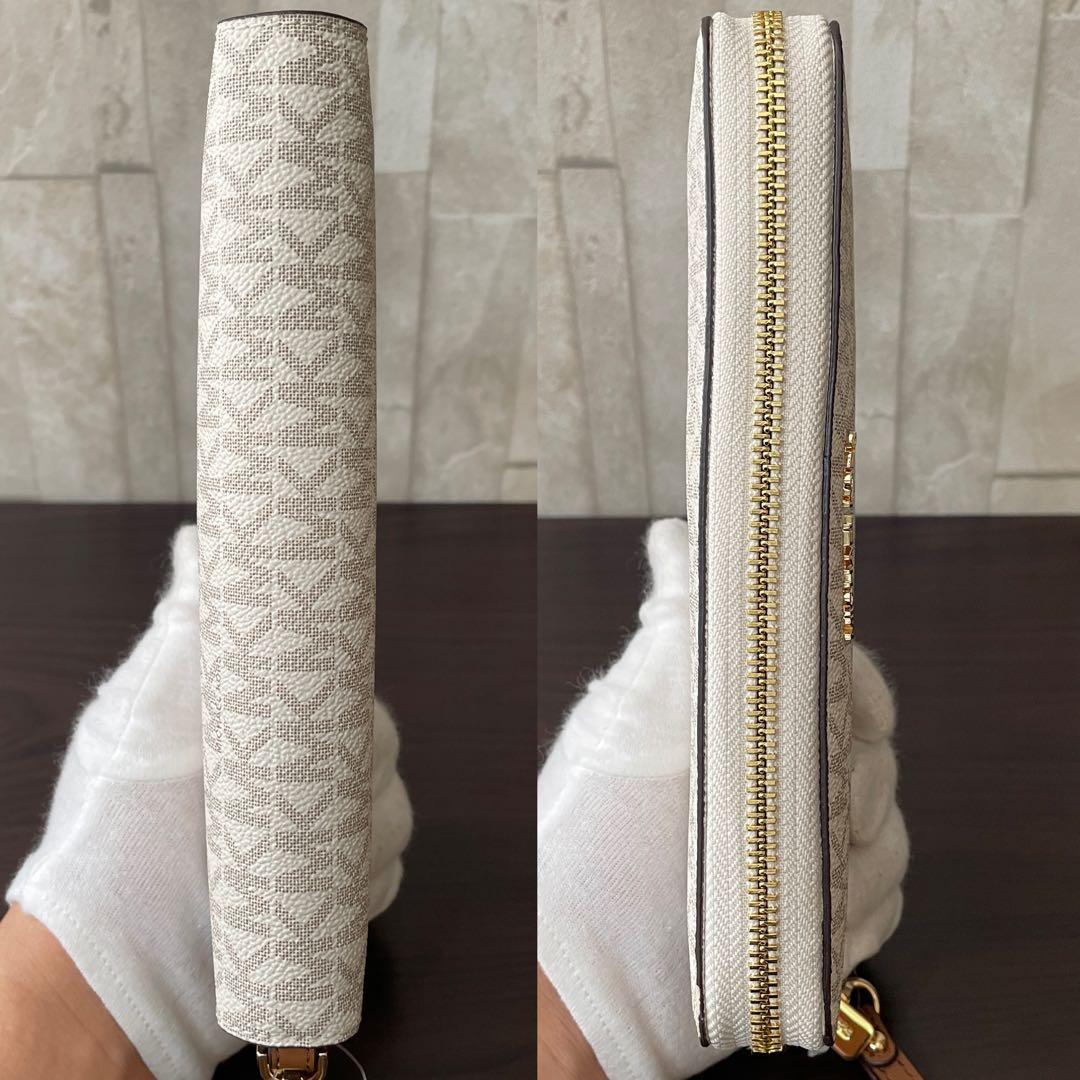 最終値下げ！訳あり新品 MICHAEL KORS 長財布 バニラ シグネチャー