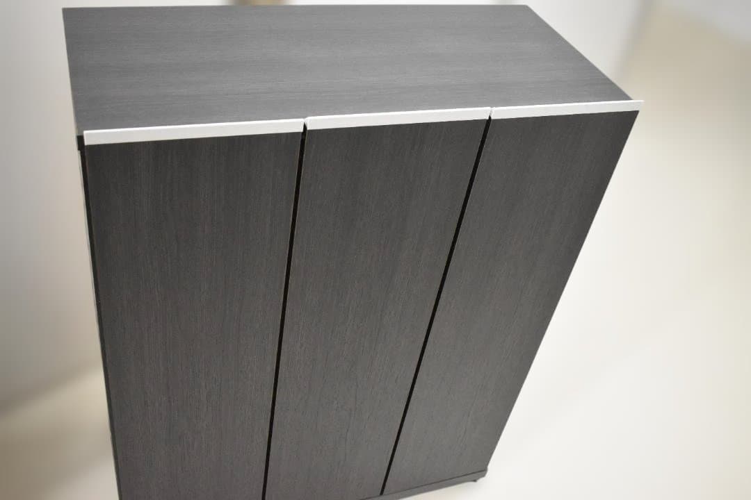 【日本製】　シューズラック　75cm幅　ブラック　美品