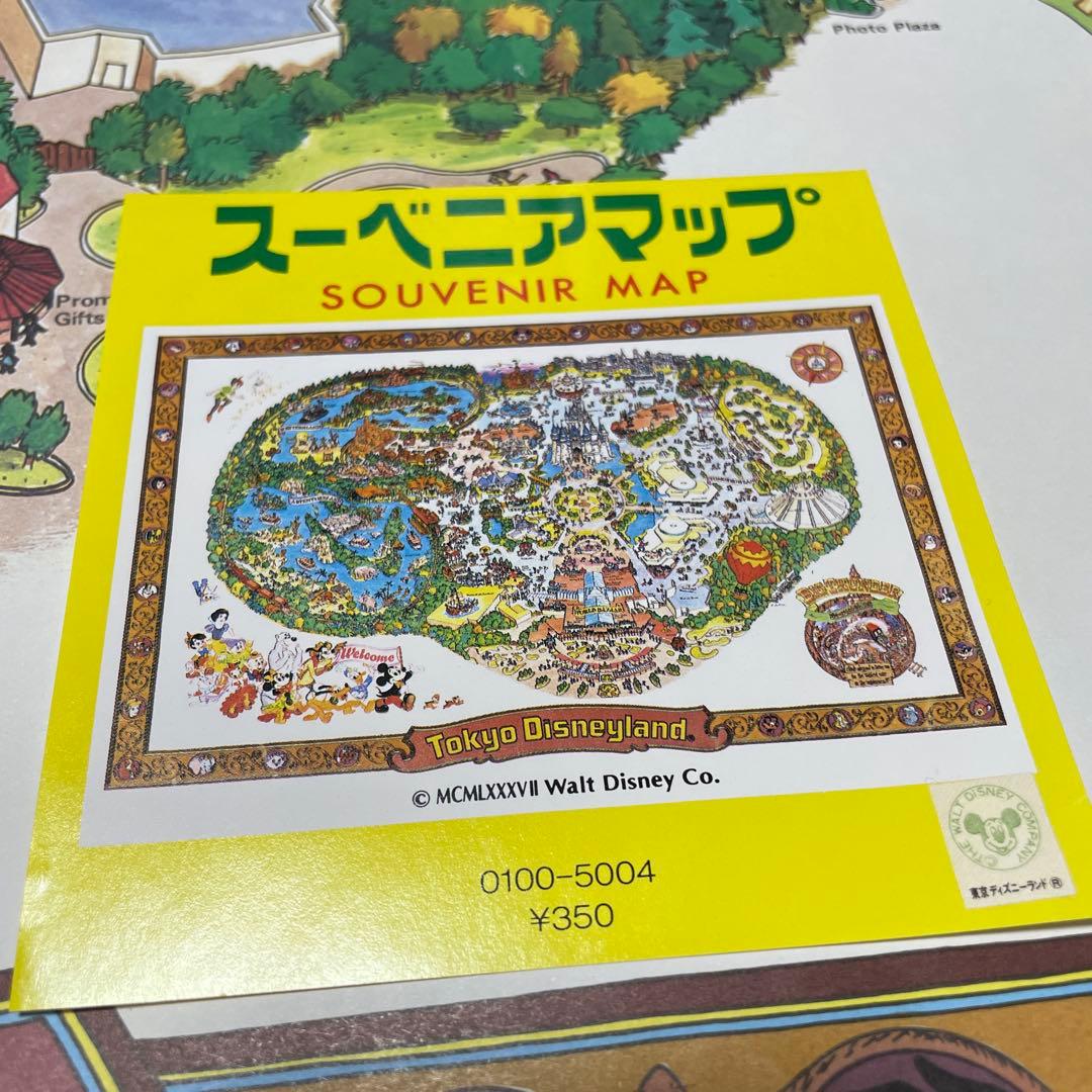 東京ディズニーランド スーベニアマップ 1987年