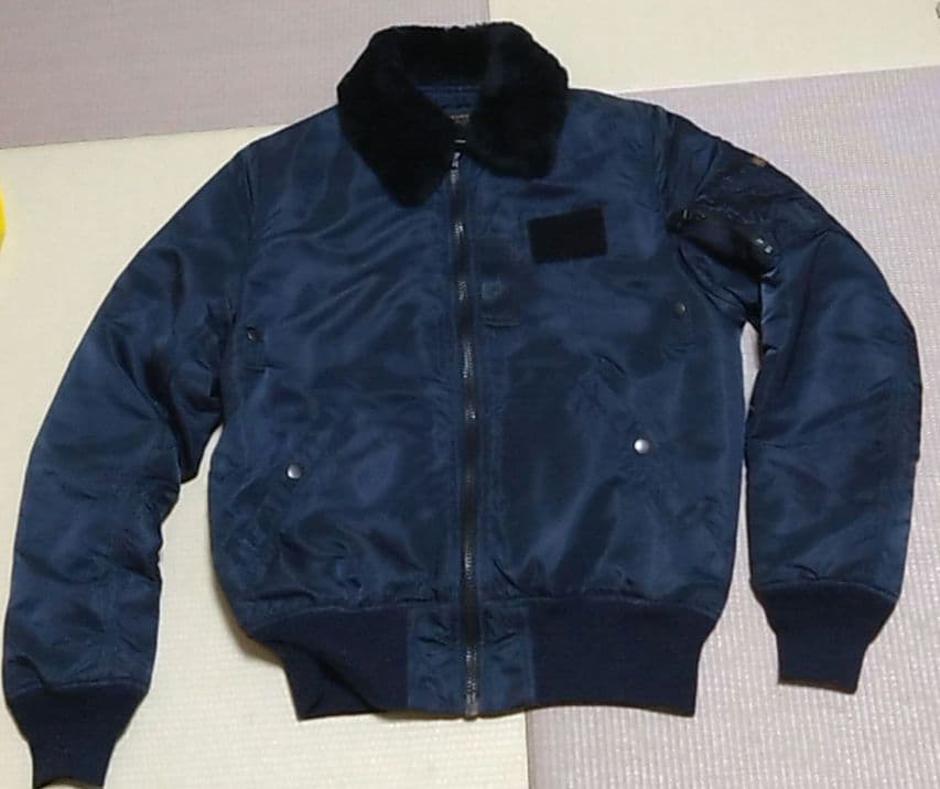 ALPHA　アルファ　B-15　フライトジャケット　ネイビー　エアフォース