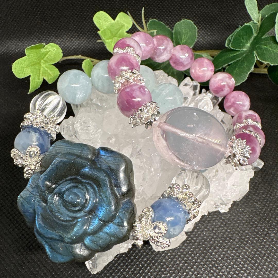 ＊IY様お取置き8/10＊【高品質】モルガナイト　ピンクパープルマイカ