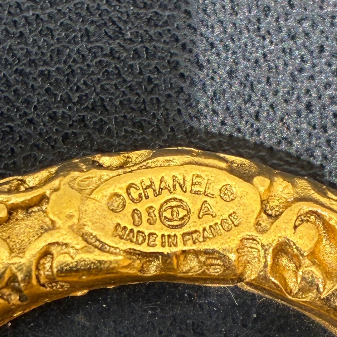 ◇シャネル ココマーク 溶岩 クリア ブローチ　93A