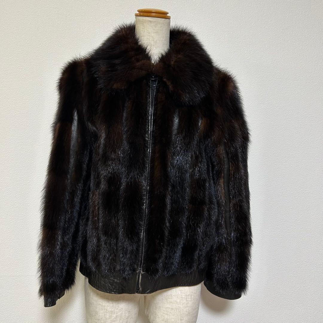 RambultonONWARDランブルトンオンワード　毛皮ミンクレザージャケット
