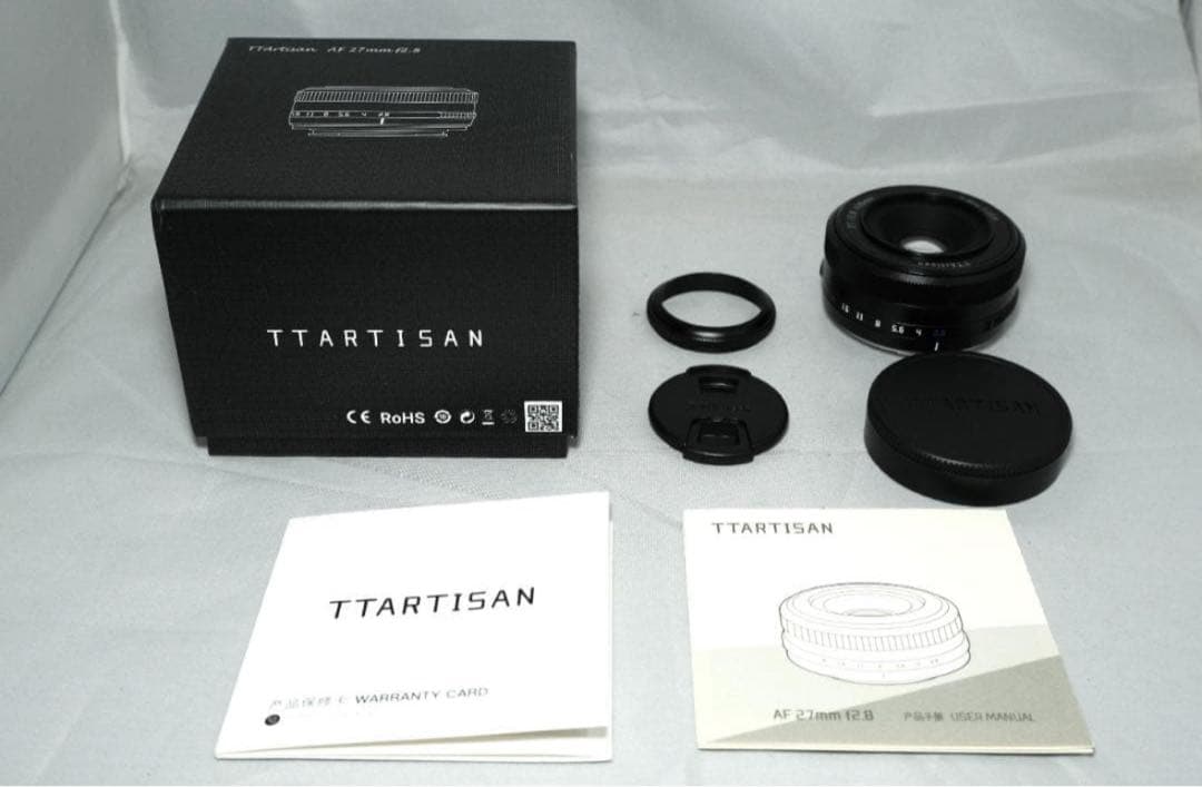 【値下げ】TTARTISAN AF 27mm F2.8 Xマウント