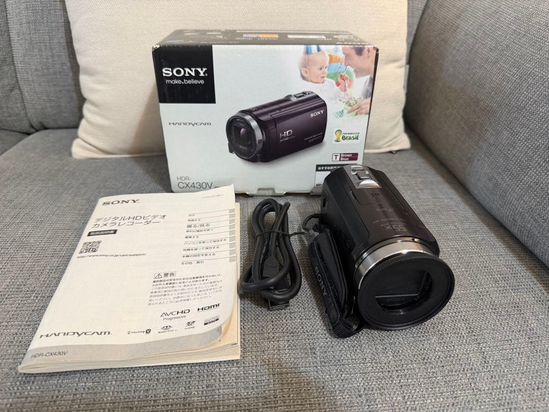 SONY HDR-CX430V ビデオカメラ本体 中古美品　オプションあり