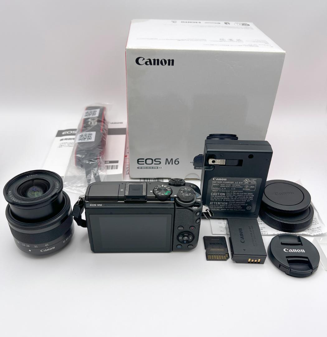 付属品 Canon EOS M6 レンズセット EF-M 15-45mm 元箱