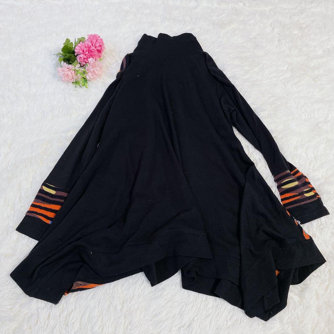 美品　エイココンドウ　ハイネック　ウール混　チュニックワンピース　42