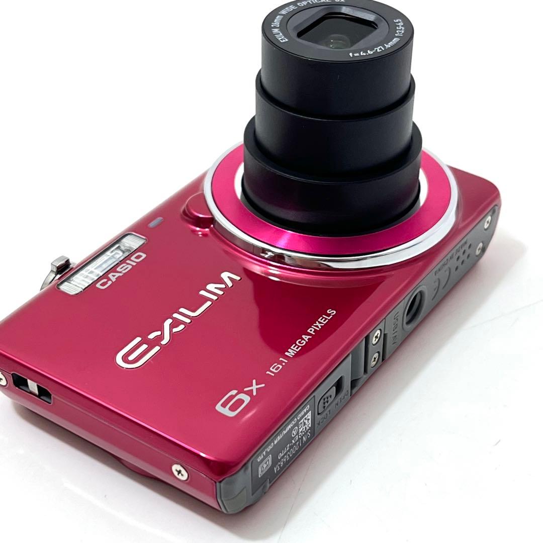 て03【美品】カシオ EX-Z770 エクシリム ピンク デジタルカメラ